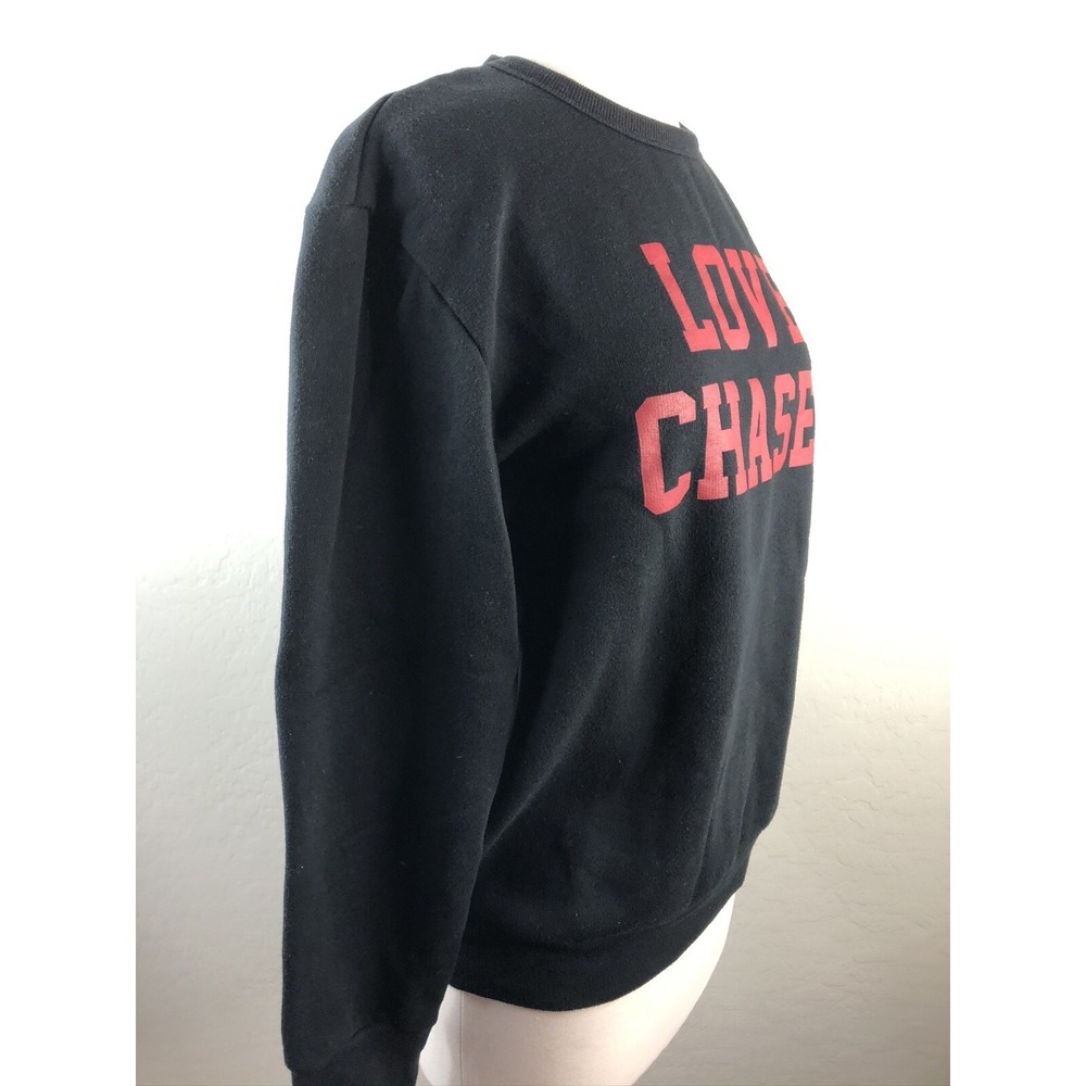 ZARA Pulse Womens M Sweatshirt Love Chaser Black - Picture 5 of 7